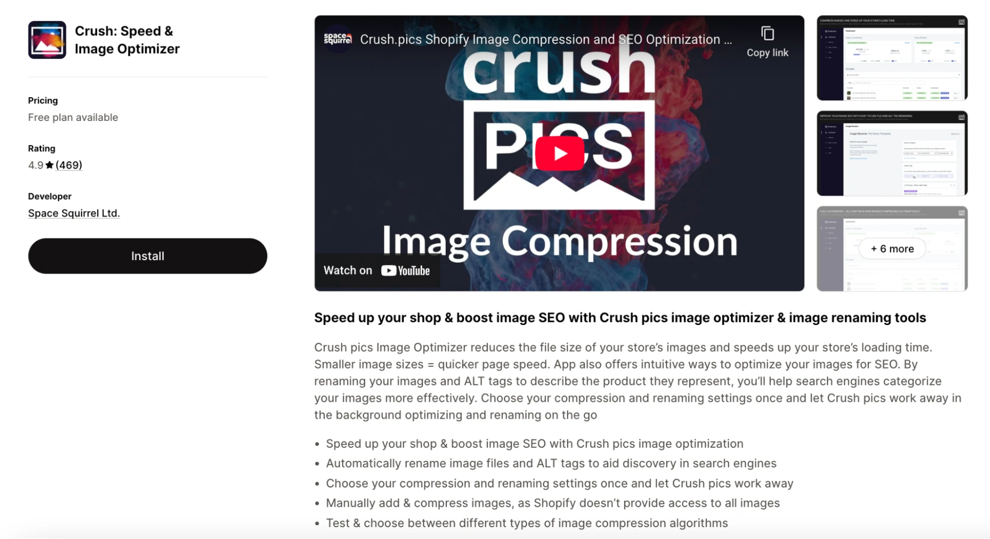 Crush: Speed & Image Optimizer
